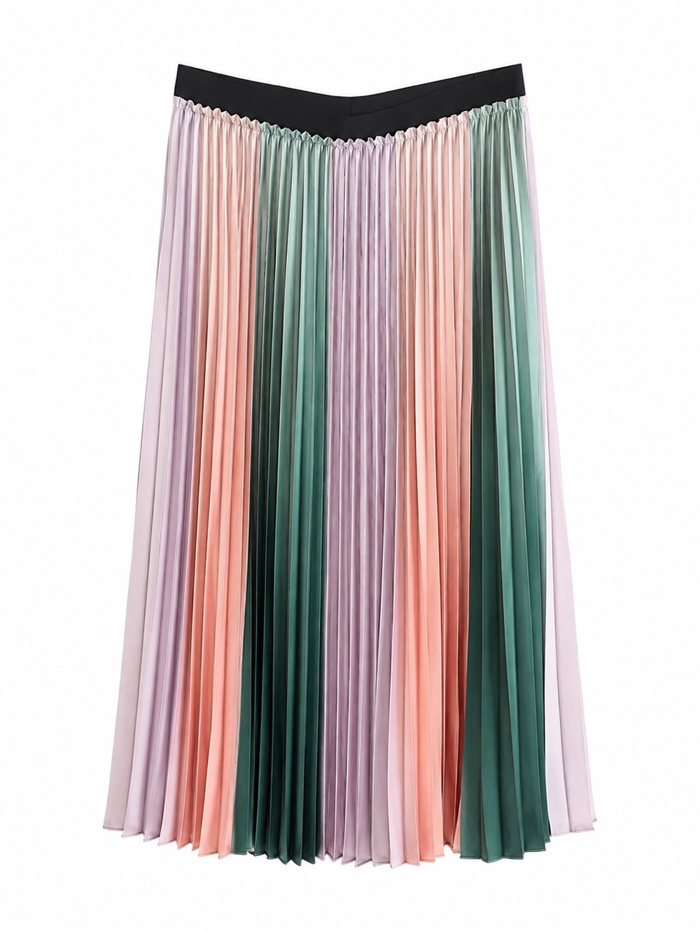 Ted Baker Gradient Colorblock Pleated Midi Skirt Size 2 (US 6)